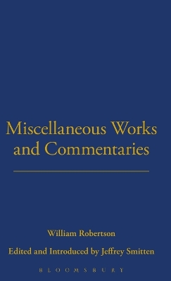 Book cover for Miscellaneous Works and Commentaries