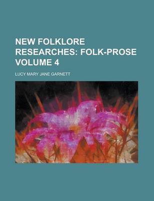 Book cover for New Folklore Researches Volume 4