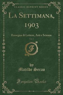 Book cover for La Settimana, 1903, Vol. 3