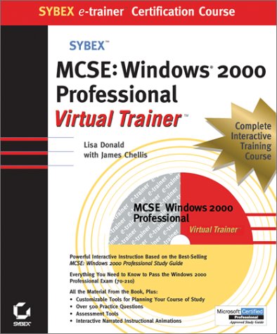 Cover of MCSE Windows 2000 Professional Sybex e-Trainer