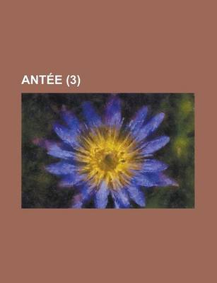 Book cover for Antee (3)