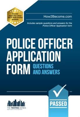 Book cover for Police Officer Application Form Questions and Answers