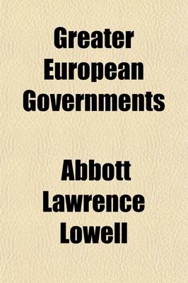 Book cover for Greater European Governments