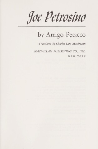 Cover of Joe Petrosino