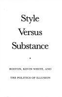 Book cover for Style Versus Substance