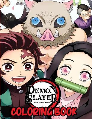 Book cover for Demon Slayer Coloring Book