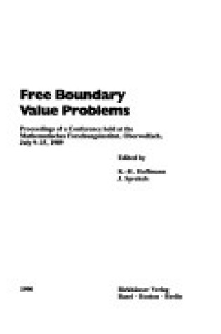 Cover of Free Boundary Value Problems