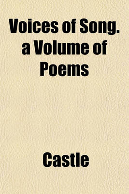 Book cover for Voices of Song. a Volume of Poems