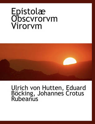 Book cover for Epistolae Obscvrorvm Virorvm