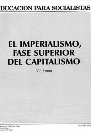 Cover of Imperialismo - Fase Superior Del Capitalismo