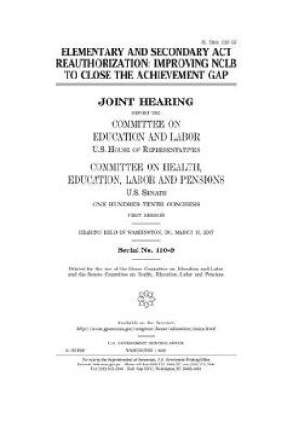 Cover of Elementary and Secondary Act reauthorization