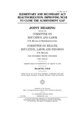 Book cover for Elementary and Secondary Act reauthorization