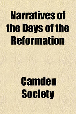 Book cover for Narratives of the Days of the Reformation