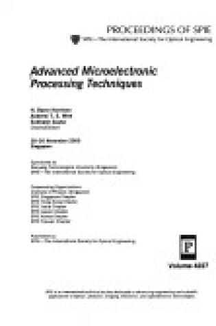 Cover of Advanced Microelectronic Processing Techniques