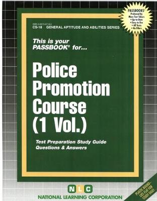 Book cover for POLICE PROMOTION COURSE (ONE VOLUME)