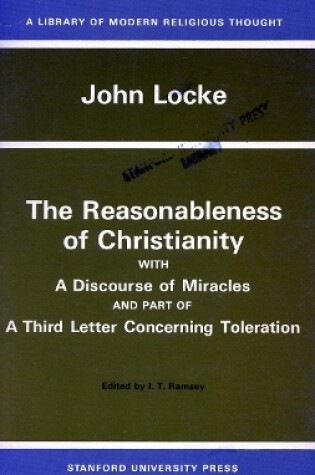 Cover of The Reasonableness of Christianity, and A Discourse of Miracles