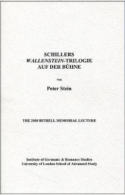 Book cover for Schillers 'Wallenstein'-Trilogie auf der Bühne