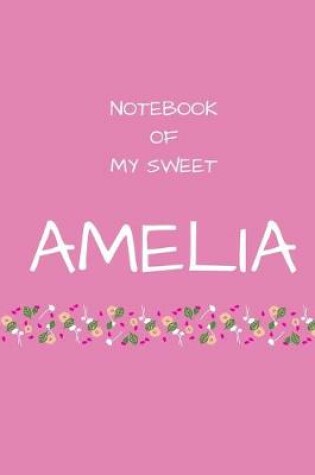 Cover of Notebook of my sweet Amelia