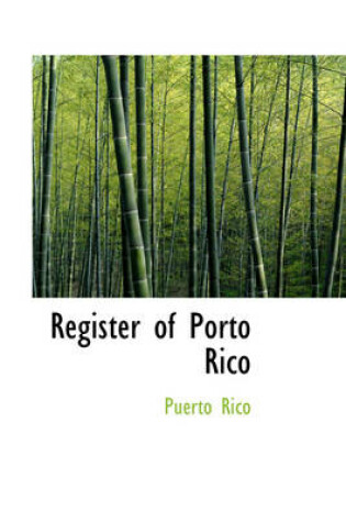 Cover of Register of Porto Rico