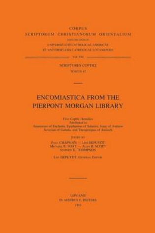 Cover of Encomiastica from the Pierpont Morgan Library