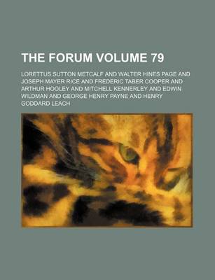 Book cover for The Forum Volume 79