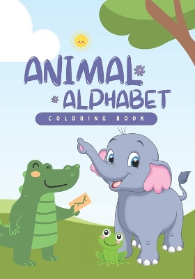 Book cover for Animal Alphabet Coloring Book for Kids, Early Learning, Preschool