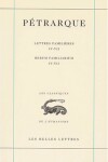 Book cover for Petrarque, Lettres Familieres. Tome II