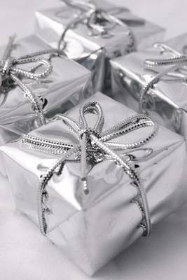 Book cover for Christmas Presents Wrapped in Silver Paper and Ribbon