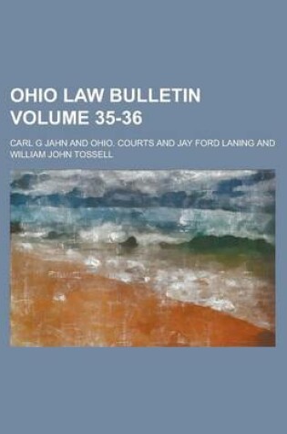 Cover of Ohio Law Bulletin Volume 35-36