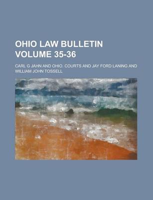 Book cover for Ohio Law Bulletin Volume 35-36