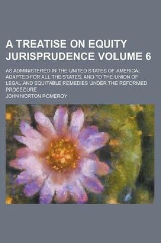 Cover of A Treatise on Equity Jurisprudence; As Administered in the United States of America; Adapted for All the States, and to the Union of Legal and Equitable Remedies Under the Reformed Procedure Volume 6