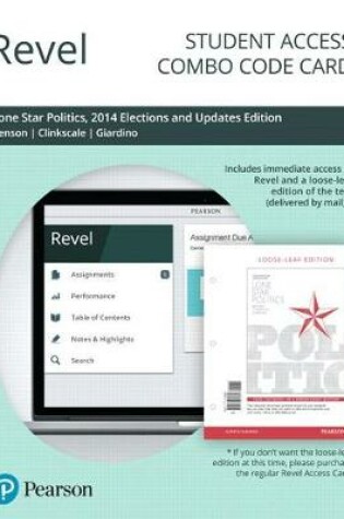 Cover of Revel for Lone Star Politics, 2014 Elections and Updates Edition -- Combo Access Card