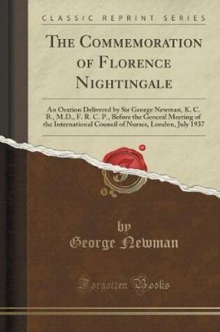 Cover of The Commemoration of Florence Nightingale