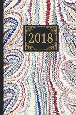 Book cover for 2018 Diary Black Gold Design