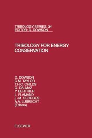 Cover of Tribology for Energy Conservation