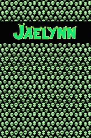 Cover of 120 Page Handwriting Practice Book with Green Alien Cover Jaelynn