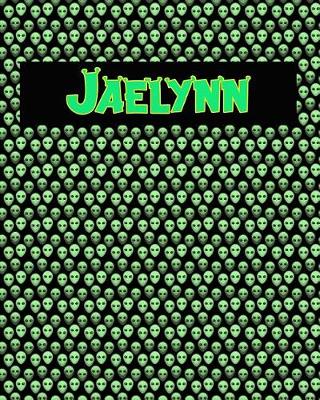 Book cover for 120 Page Handwriting Practice Book with Green Alien Cover Jaelynn