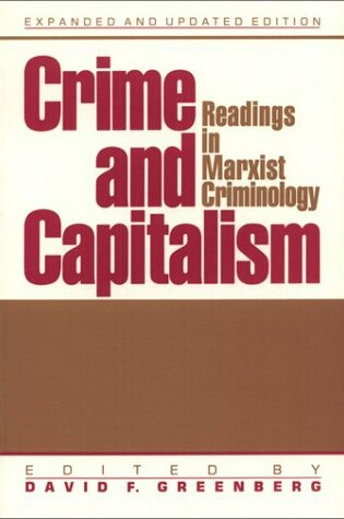 Cover of Crime & Capitlalism
