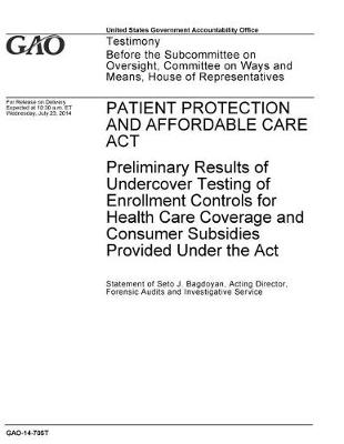 Book cover for Patient Protection and Affordable Care Act