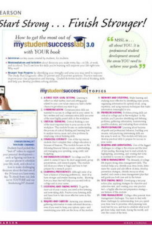 Cover of Success Tips Plus NEW MyStudentSuccessLab 3.0 -- Access Card Package