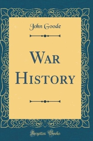Cover of War History (Classic Reprint)