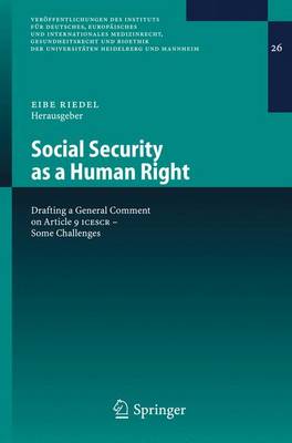 Book cover for Social Security as a Human Right
