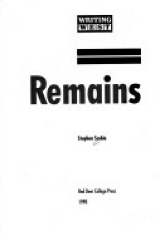 Cover of Remains