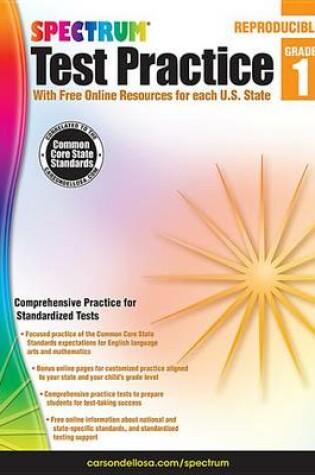 Cover of Spectrum Test Practice, Grade 1