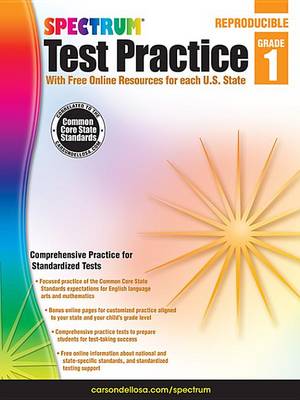 Book cover for Spectrum Test Practice, Grade 1