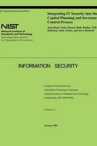 Cover of Integrating IT Security into the Capital Planning and Investment Control Process