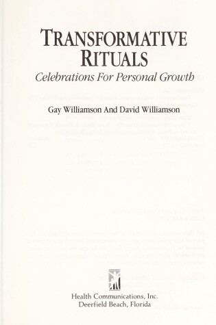 Cover of Transformative Rituals