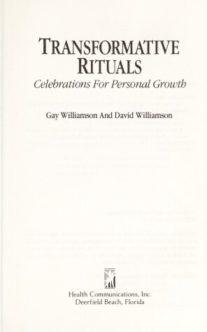 Book cover for Transformative Rituals