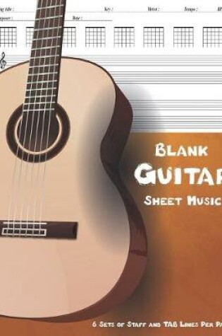 Cover of Blank Guitar Sheet Music