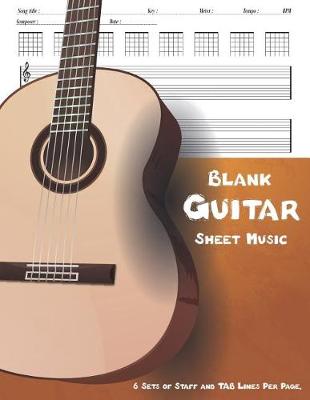 Book cover for Blank Guitar Sheet Music